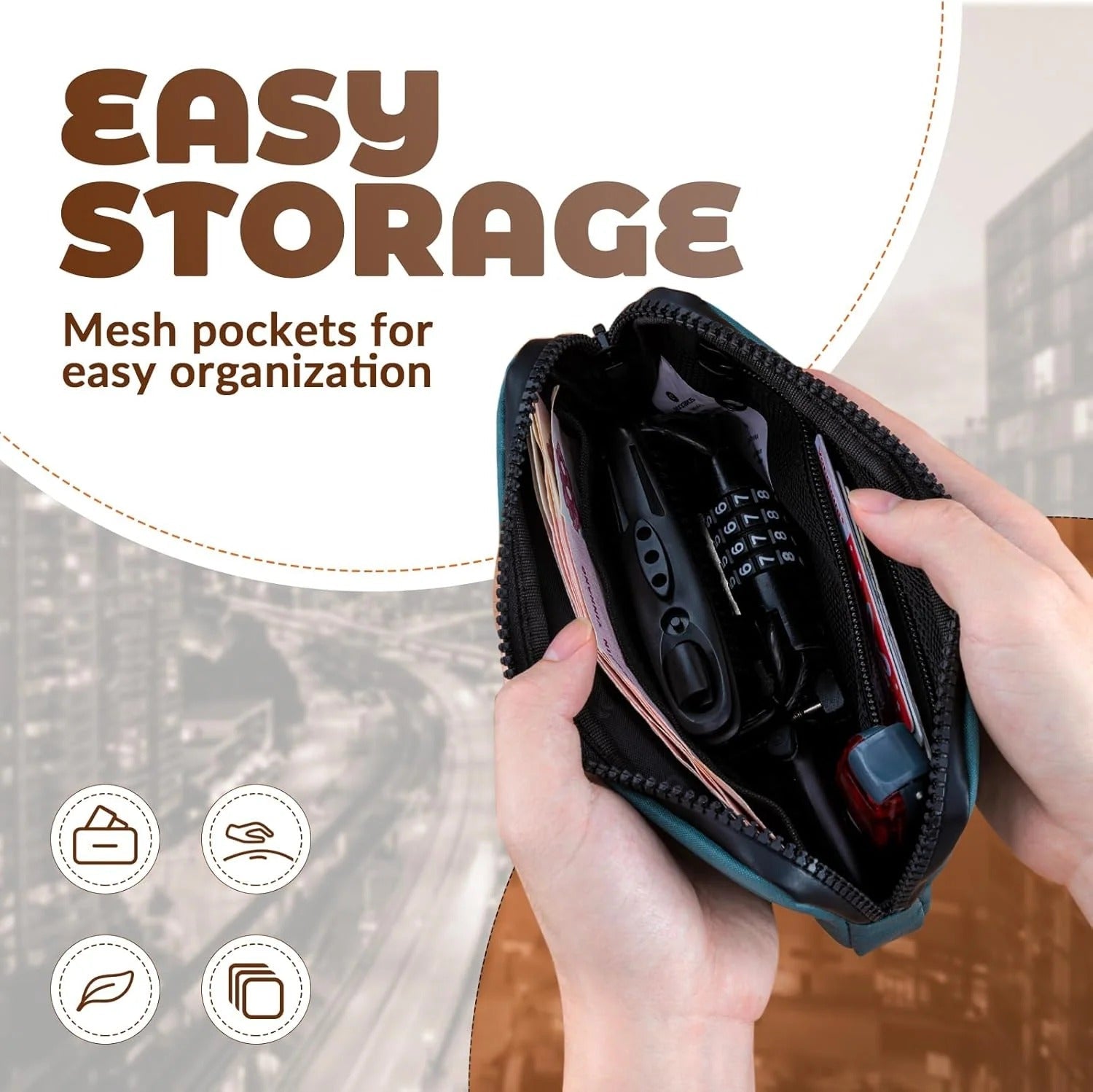 ROCKBROS Cycling Mobile Pouch (Orange) - image 6