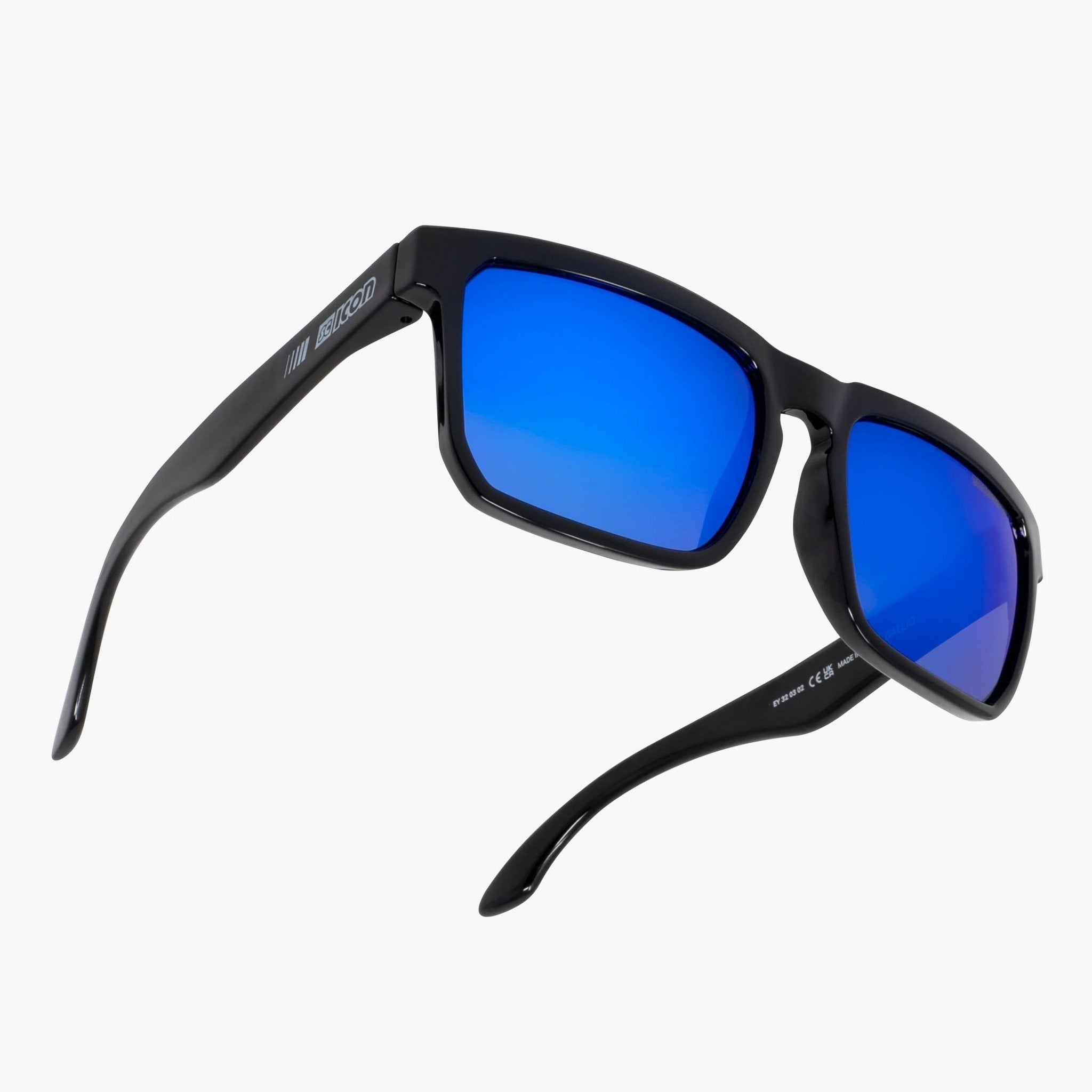 SC Icon Gallio Lifestyle Sunglasses - Black Gloss / Multimirror Blue - image 4