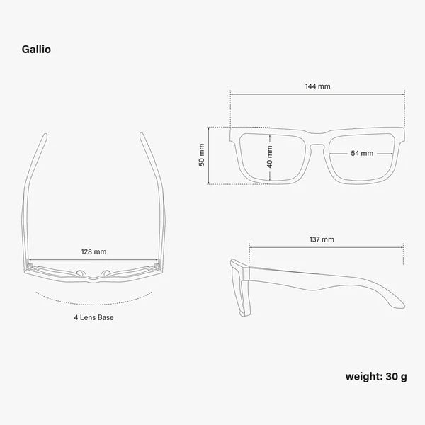 SC Icon Gallio Lifestyle Sunglasses - Black Gloss / Multimirror Blue - image 5