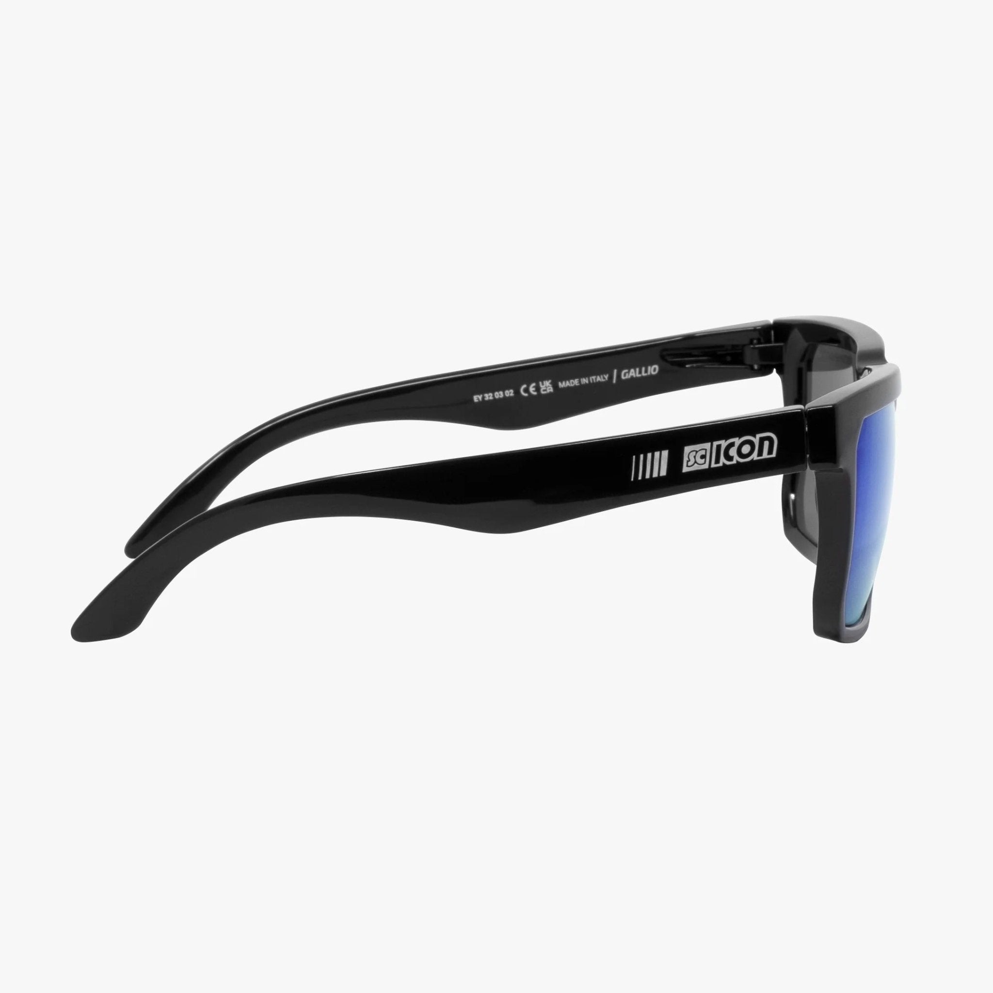SC Icon Gallio Lifestyle Sunglasses - Black Gloss / Multimirror Blue - image 2