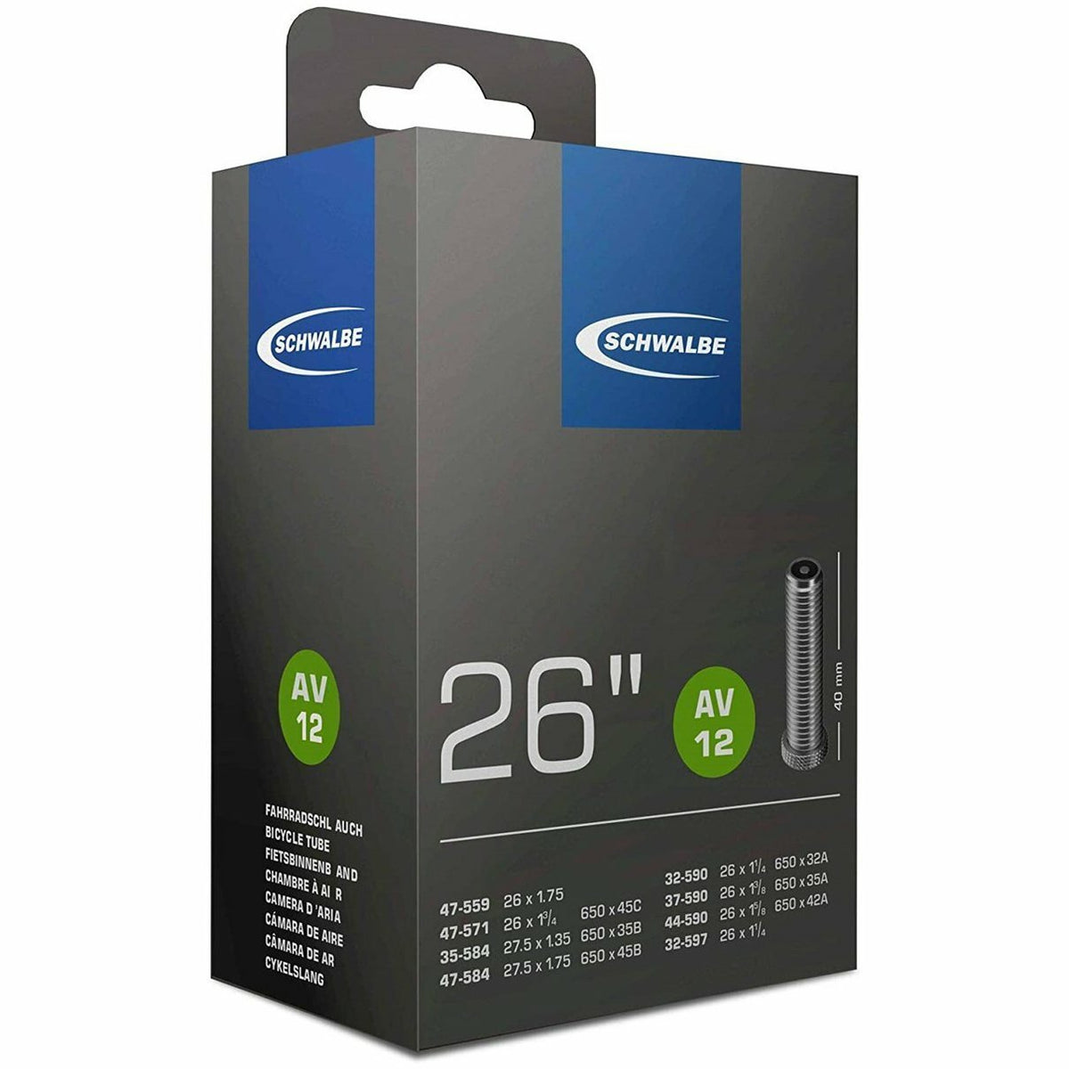 Schwalbe Tube AV 12 26/27.5 Schrader Valve - image 1