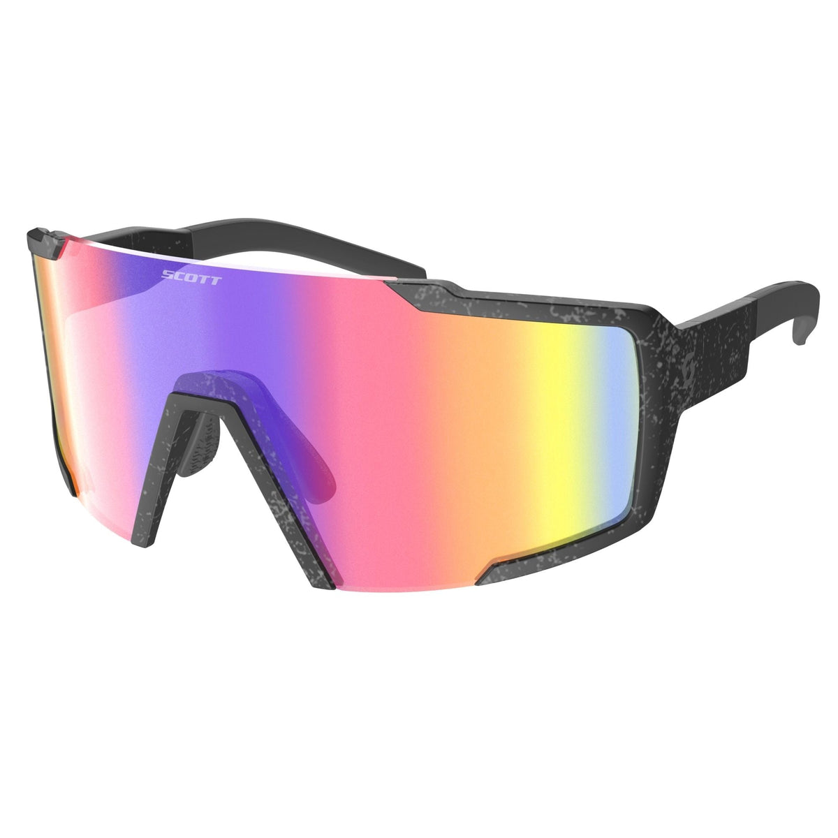 Scott Shield Race-ready Cycling Sunglasses - Marble Black / Teak Chrome - image