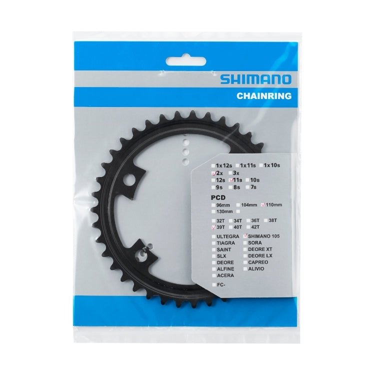 Shimano 105 Chainring 39T for FC-R7000 (Black) - image 2