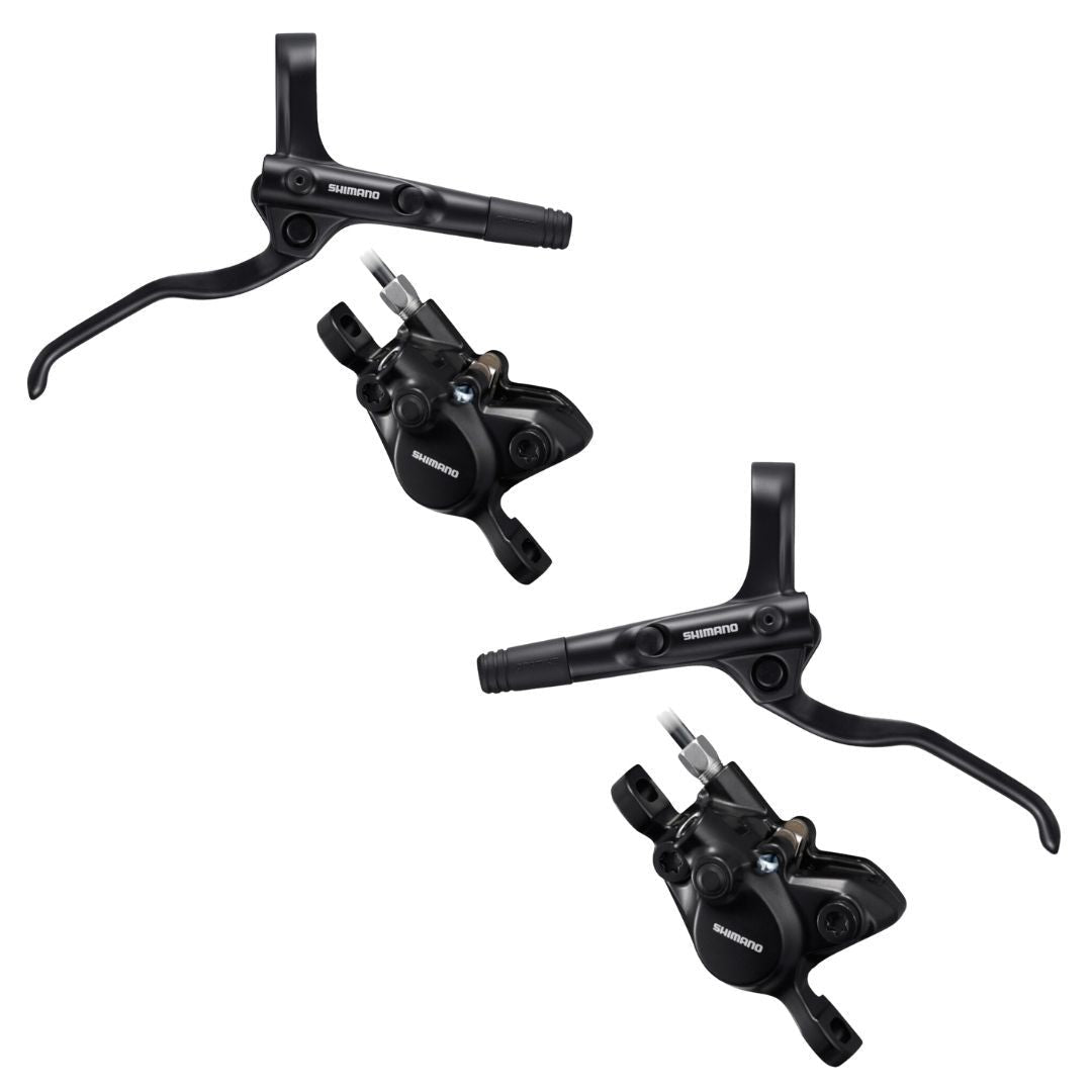Shimano BL-MT200/BR-MT200 Hydraulic Disc Brake Set (Combo, Front Left & Rear Right) - OEM - image 1