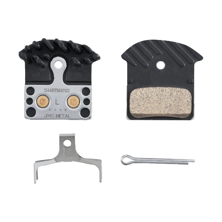 Shimano Disc Brake Pad Metal With Fin J04C-MF 1 Pair - image 1