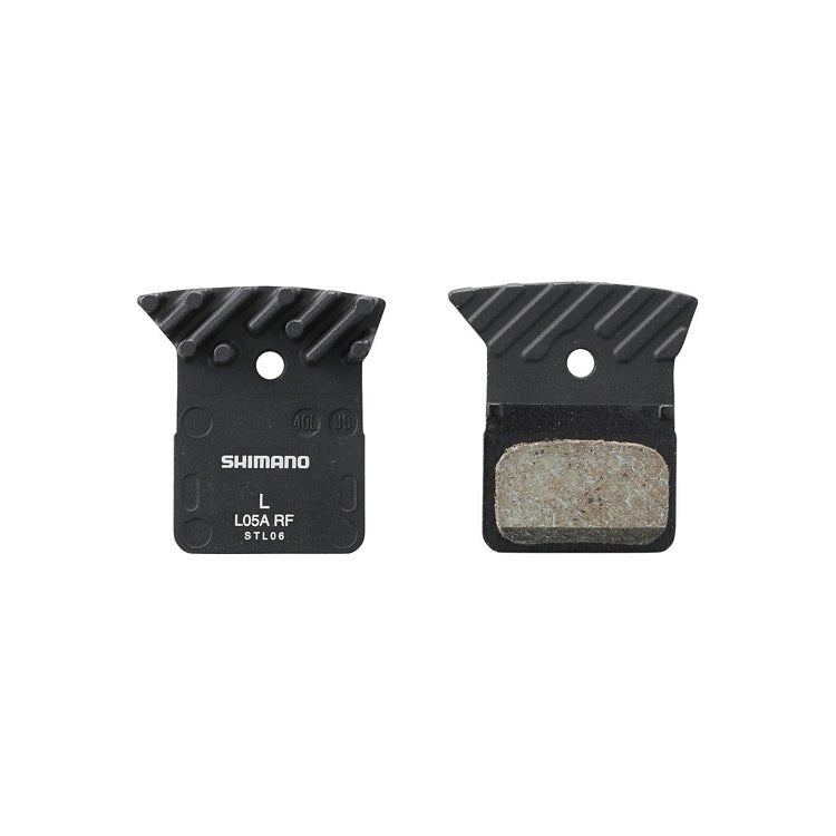 Shimano Disc Brake Pad Resin With Fin L05A-RF - 1 Pair - image 1