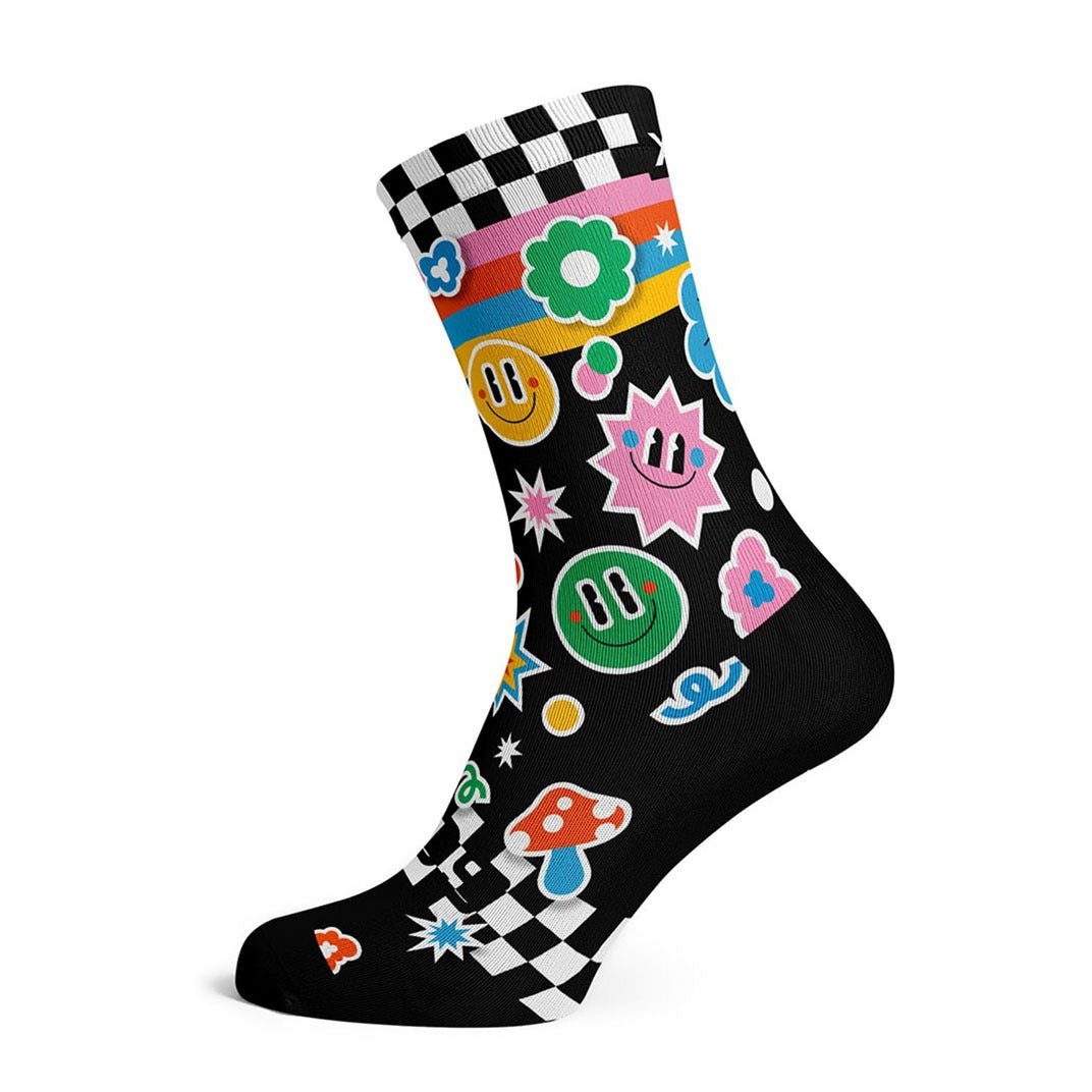 Sox Sticker Casual Crew Socks - image 1