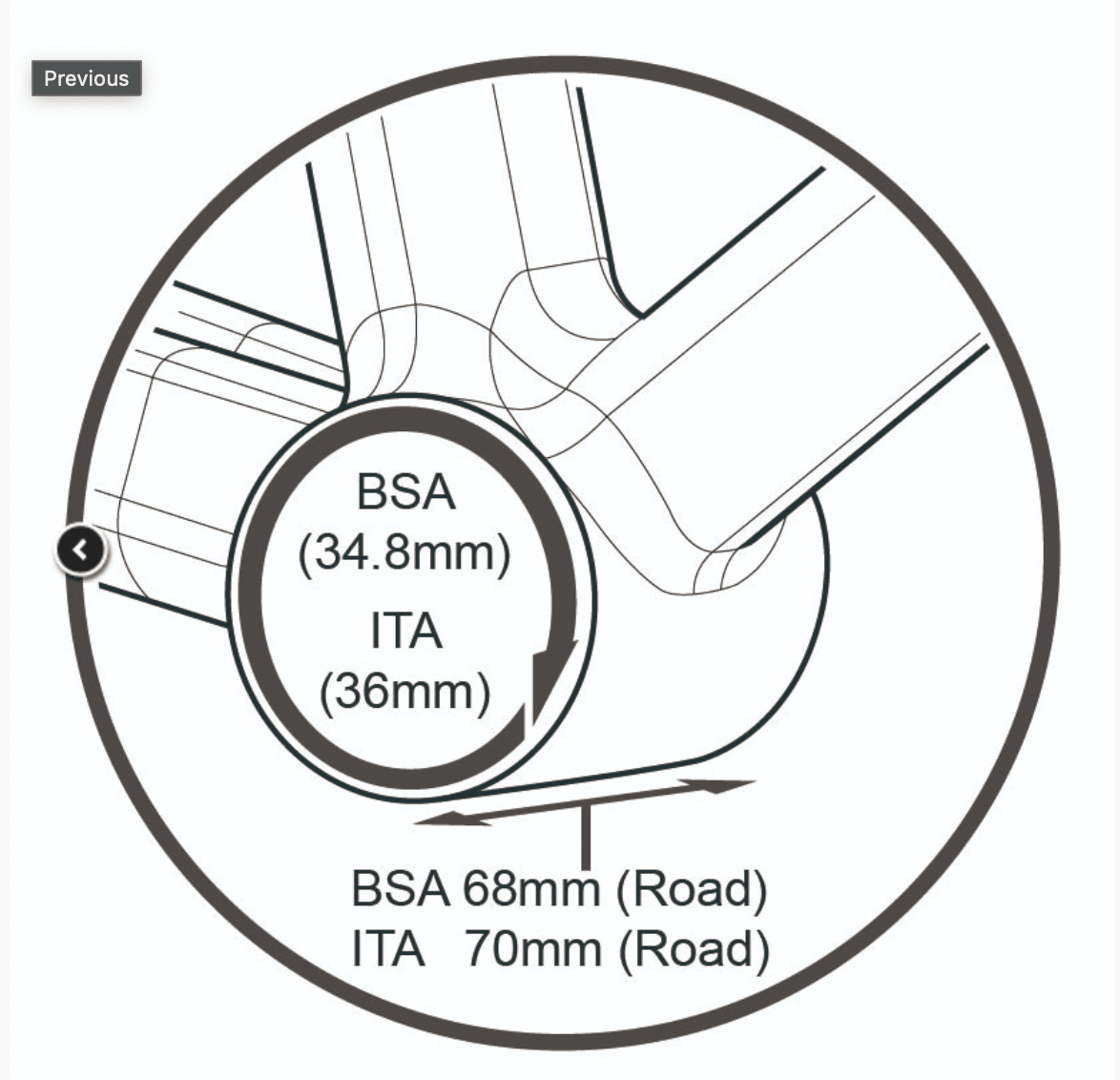 Tripeak Bottom Bracket Shimano HT Compatible, Cermaic Bearing, BSA 1.37", Road, Colour Black - image 3