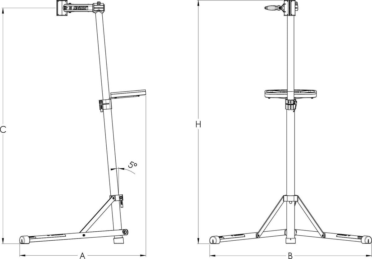 Unior Bikegator Repair Stand Auto Adjustable - image 5