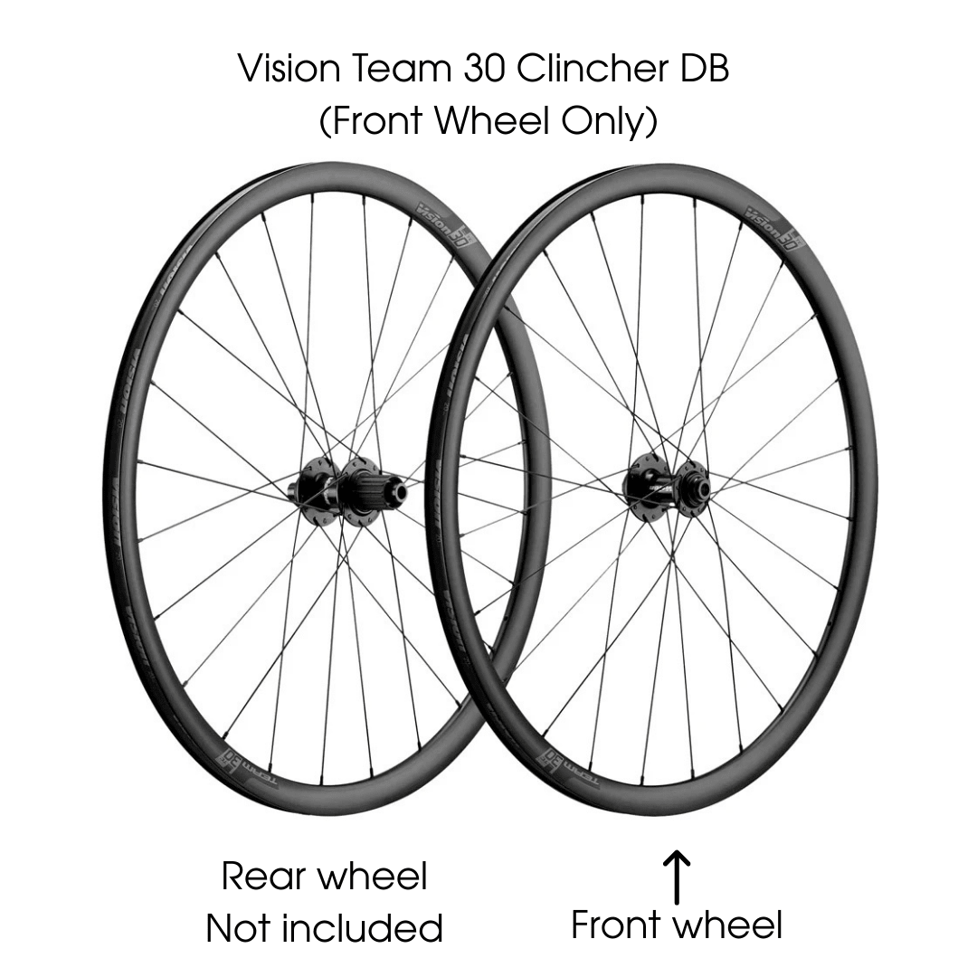 Vision Team 30 Clincher DB – Front Wheel (12×100 TA • Centerlock) - image 1