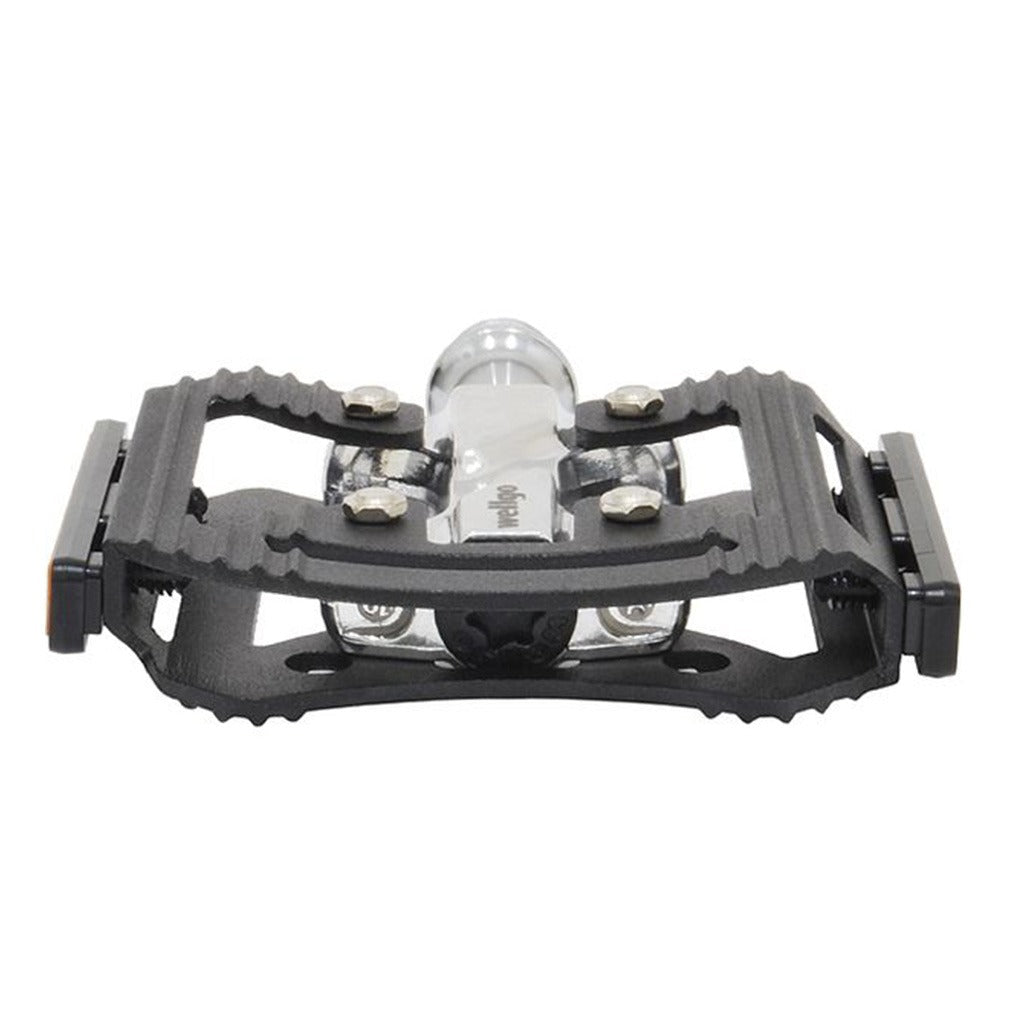 Wellgo C-306 CNC Aluminium Flat Pedal-Black/Silver - image 3