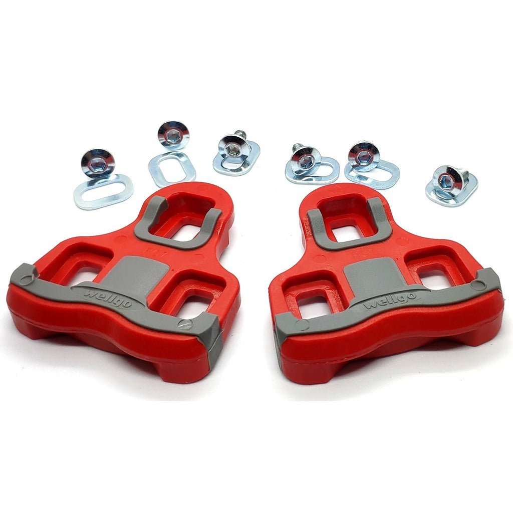 Wellgo RC-7B Cleat For Road Pedal (KEO Compatible)-Red/Grey - image 2